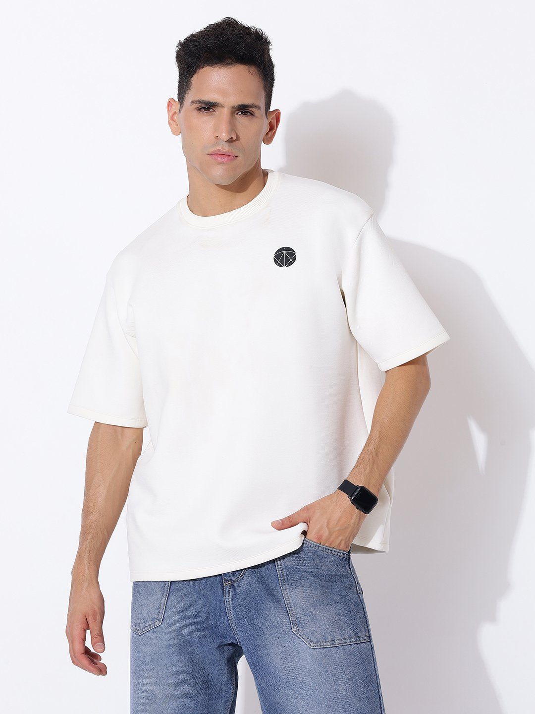 Ivory Dusk Oversized Tee