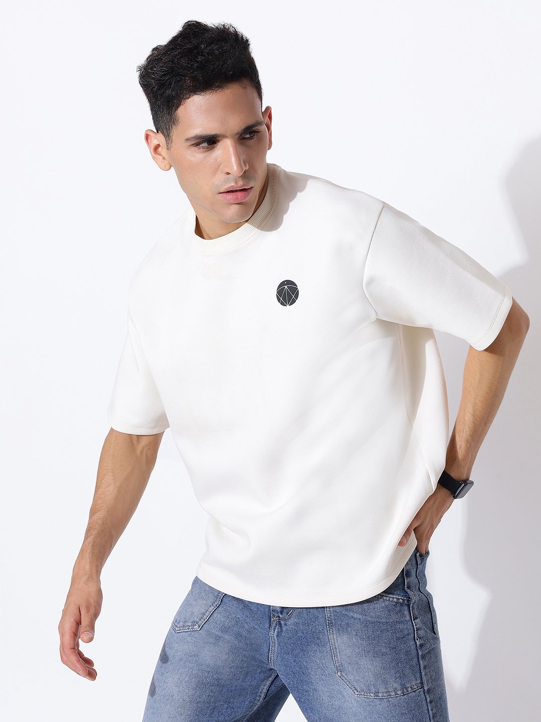 Ivory Dusk Oversized Tee - Image 5