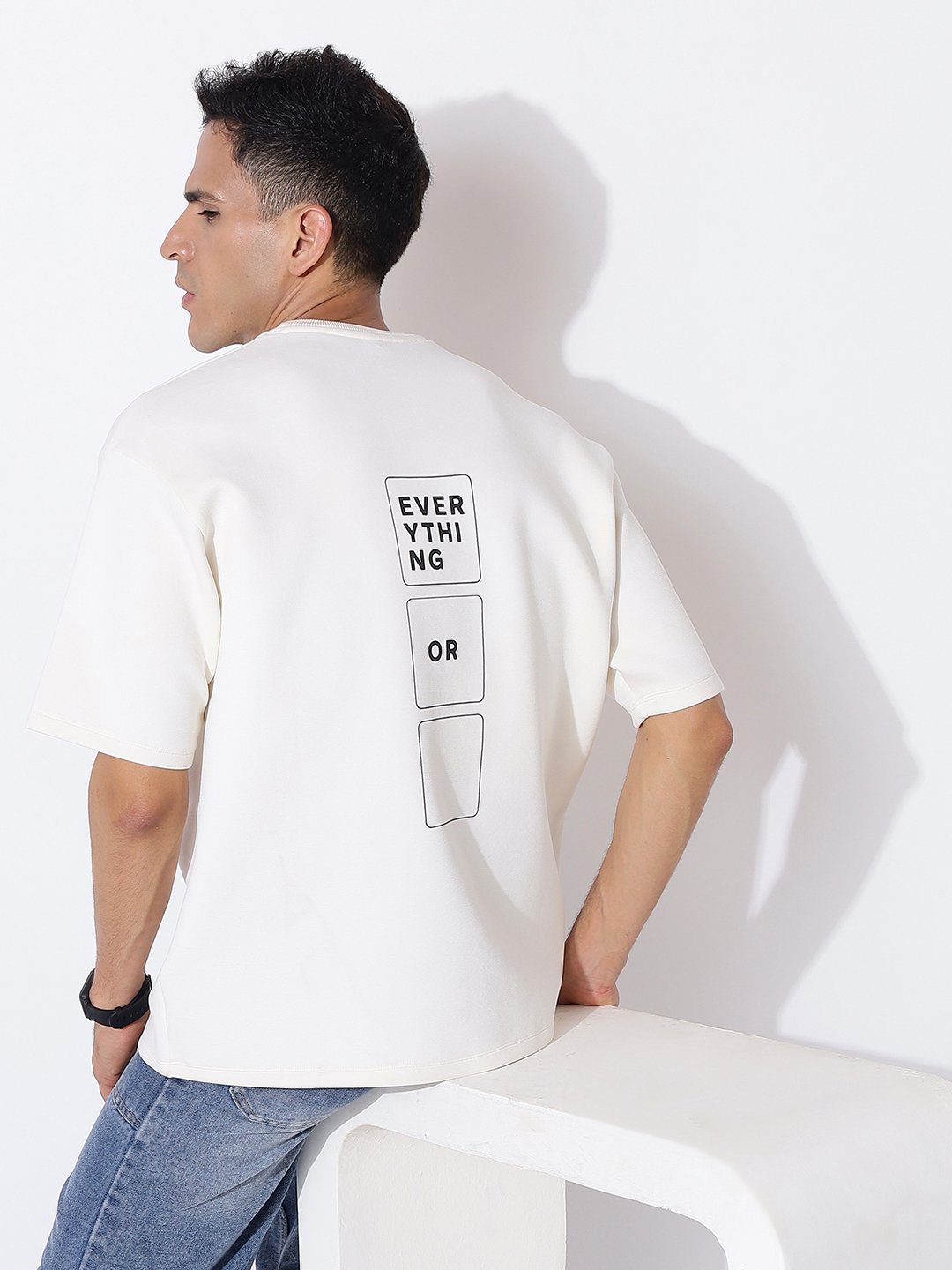 Ivory Dusk Oversized Tee - Image 4