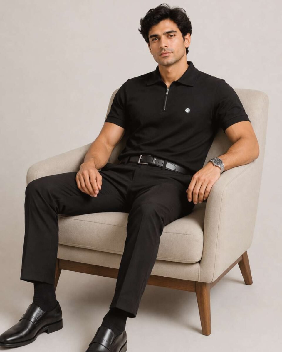 Noir Polo Tshirt