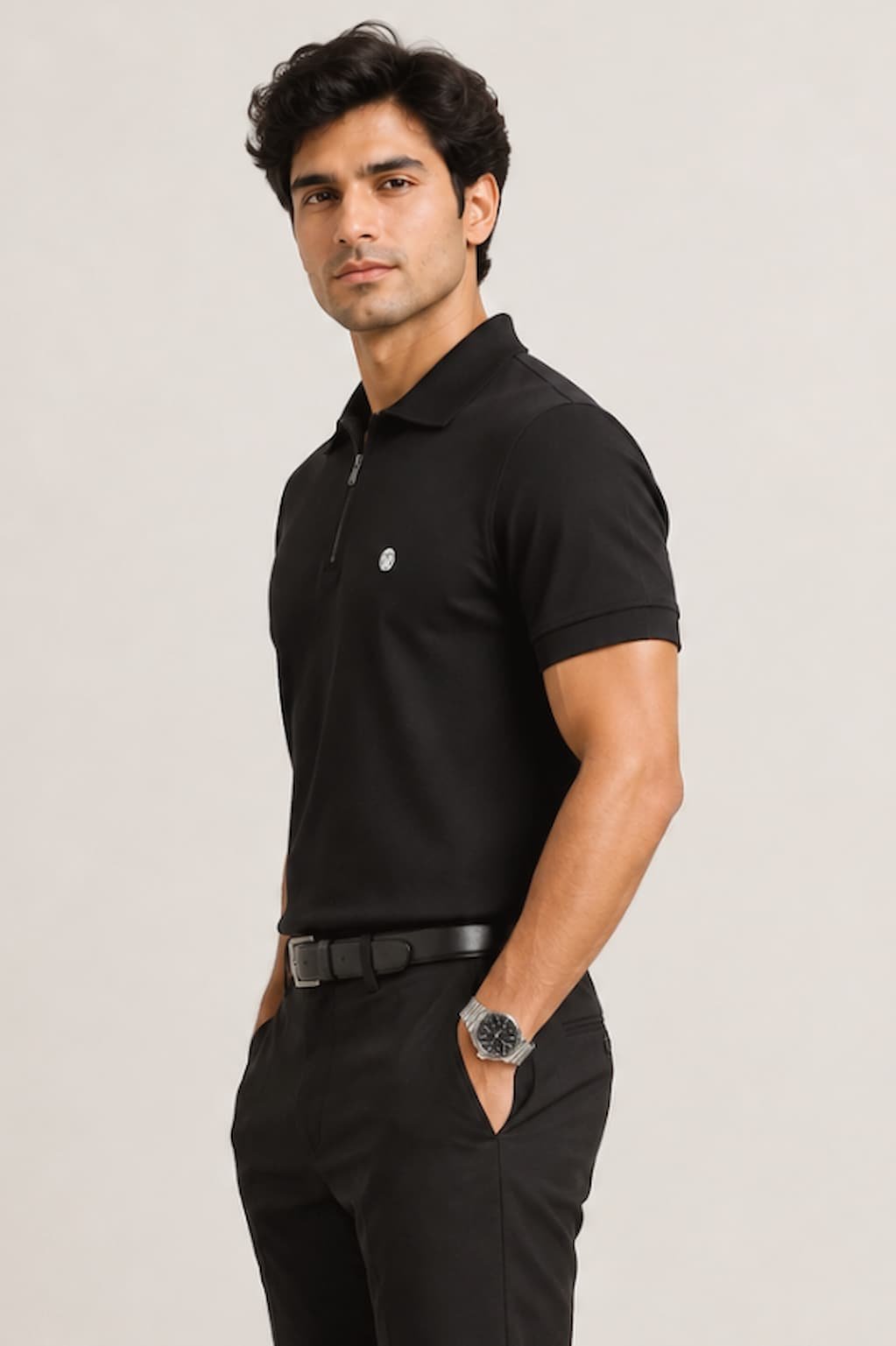 Noir Polo Tshirt