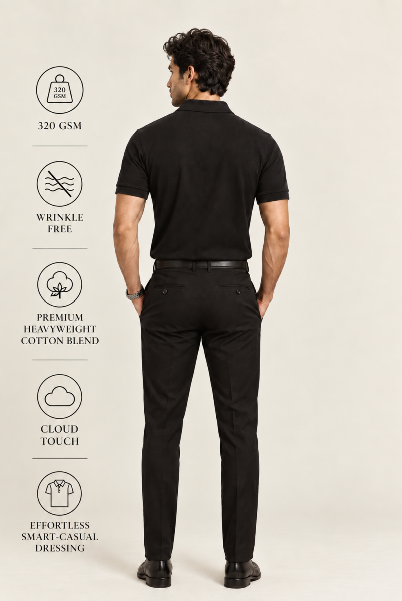 Noir Polo Tshirt
